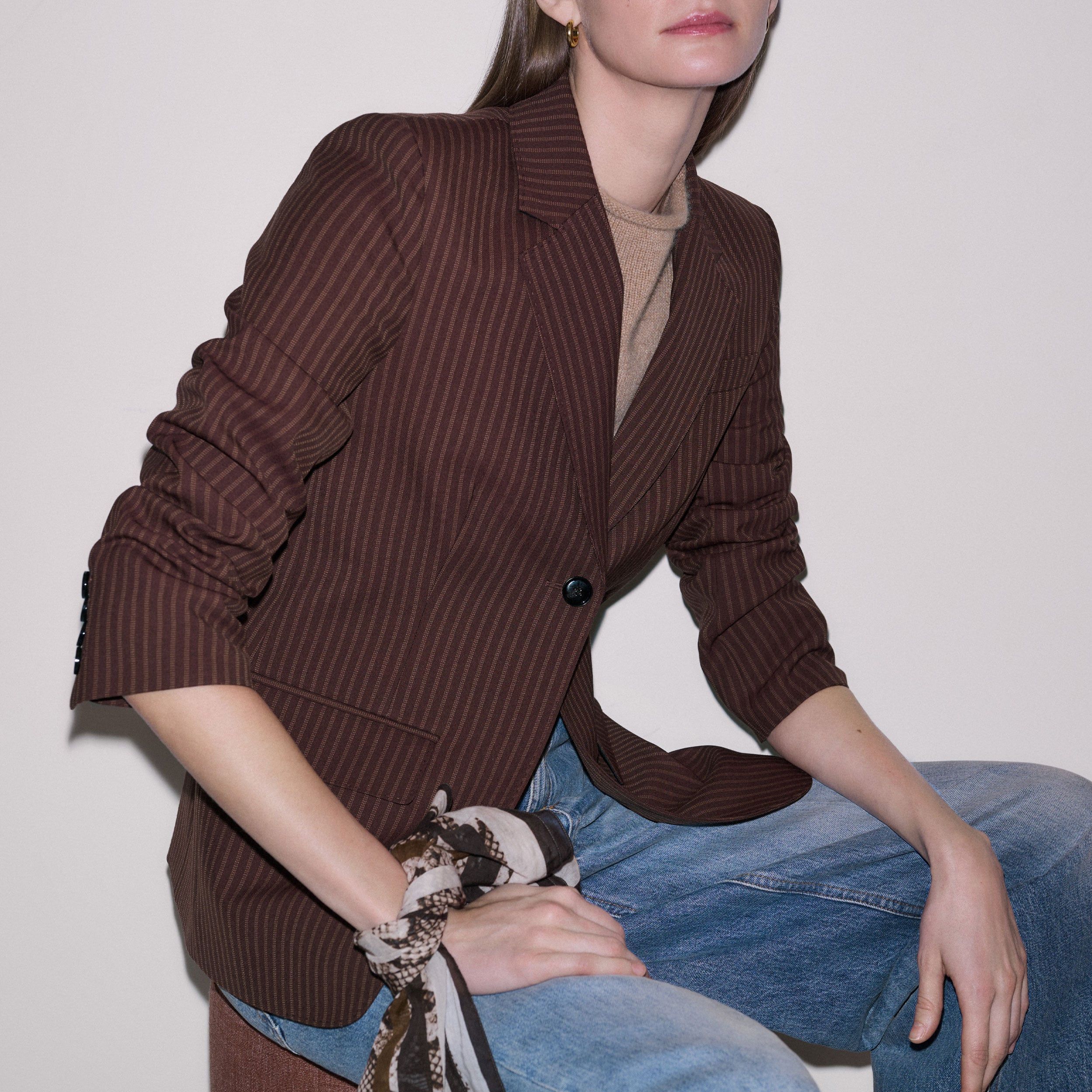 Sharp Shoulder Blazer