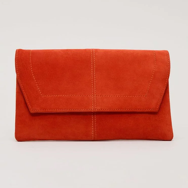 Phase Eight red clutch bag
