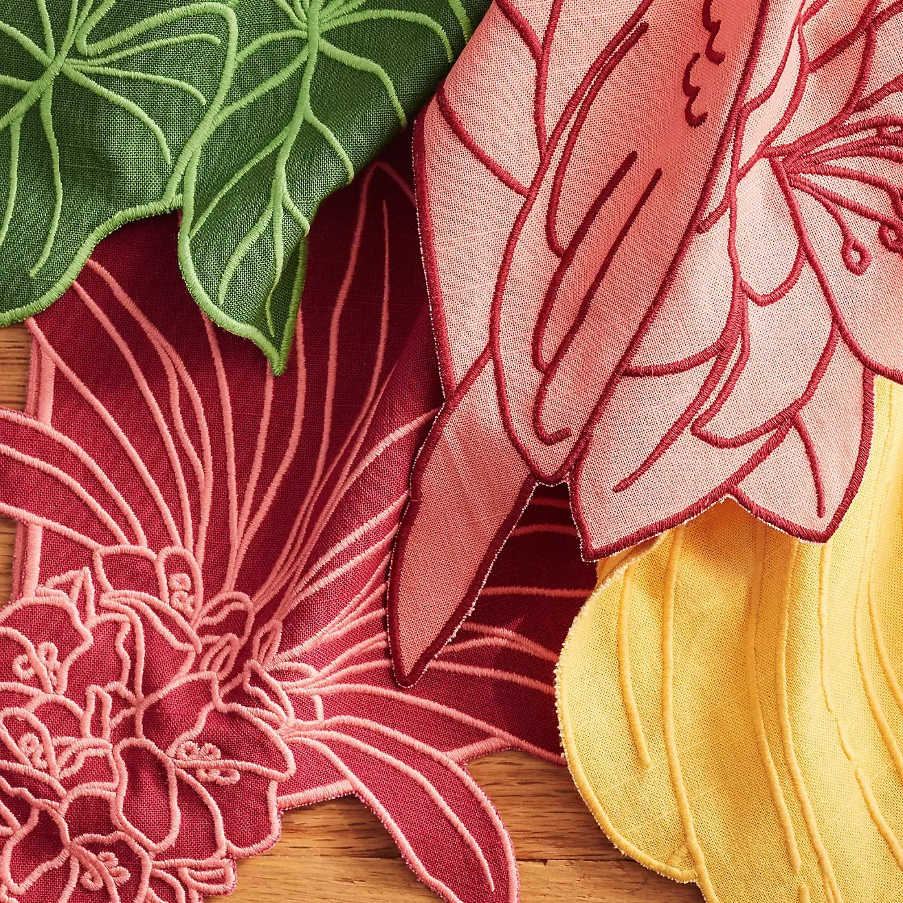 Farm Rio X Anthropologie Embroidered Napkin, Set of 2