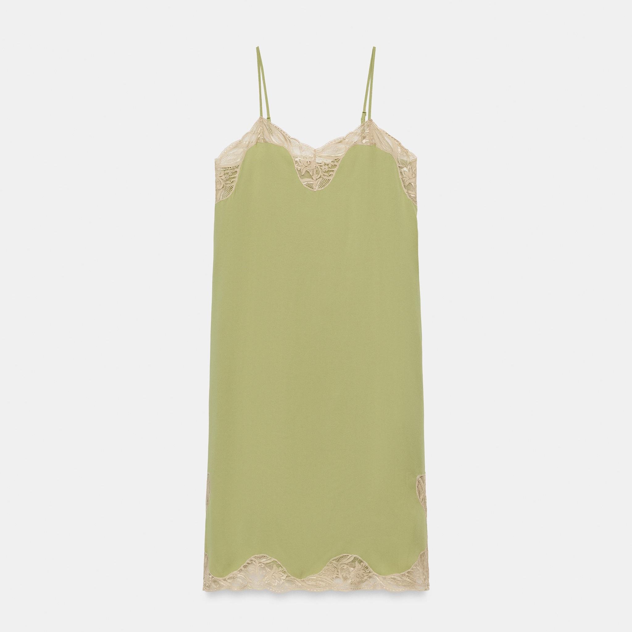 Zw Collection Satin Lace Dress