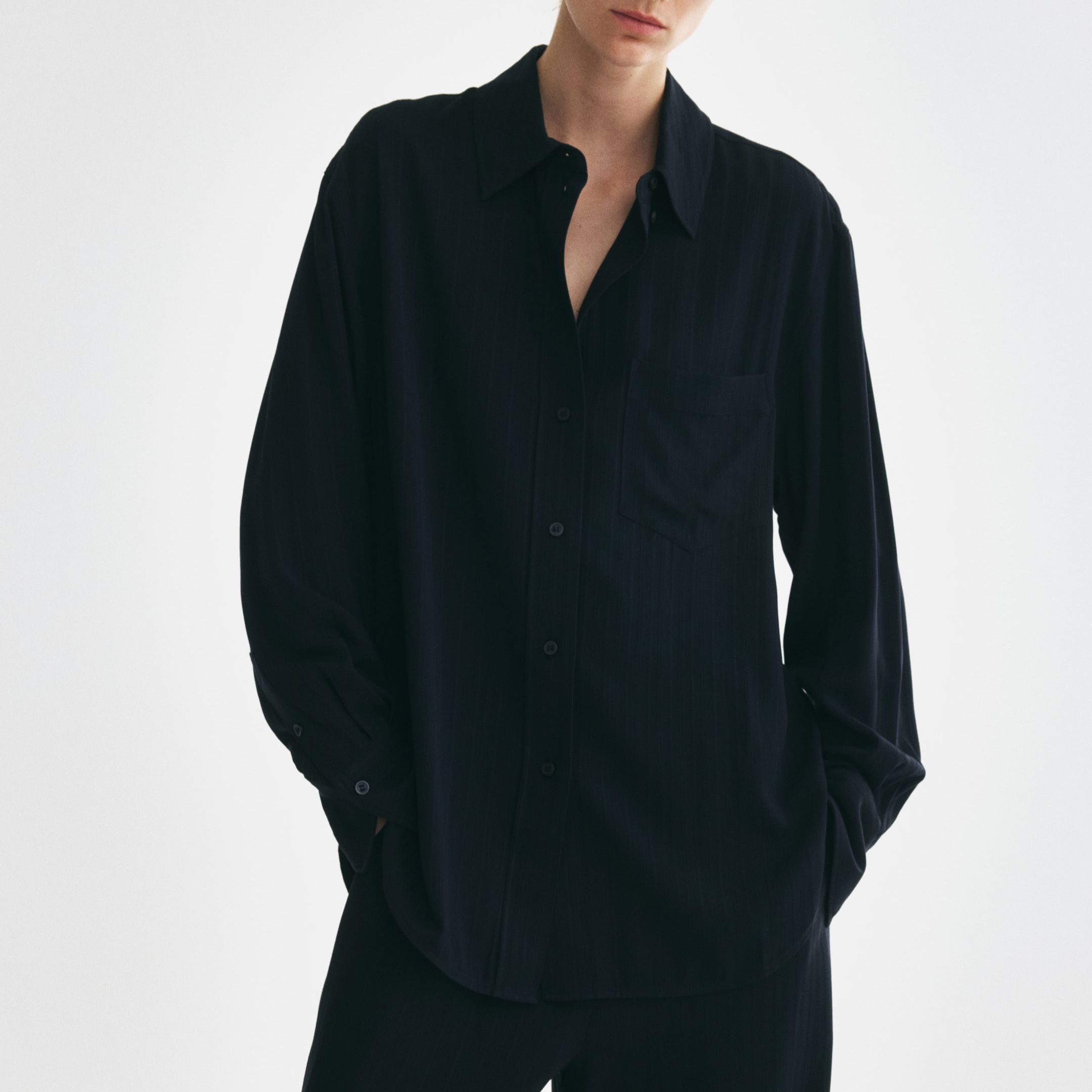 Oversized Viscose Shirt