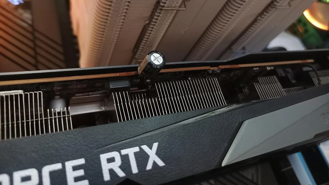 Ingenious father fixes dead RTX 3070 with a jerry-rigged capacitor