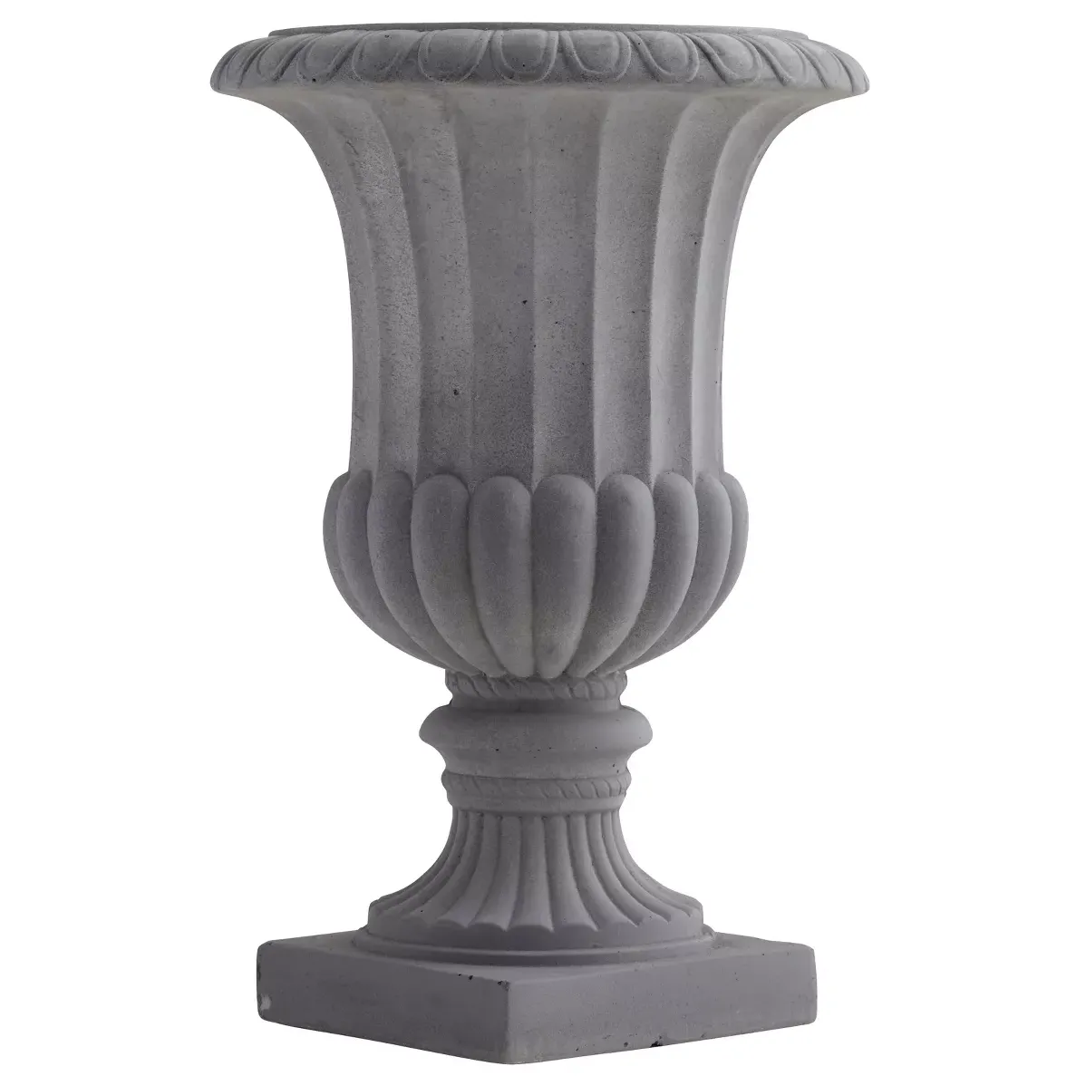 Nearly Natural 16.5-In Decorative Gray Urn