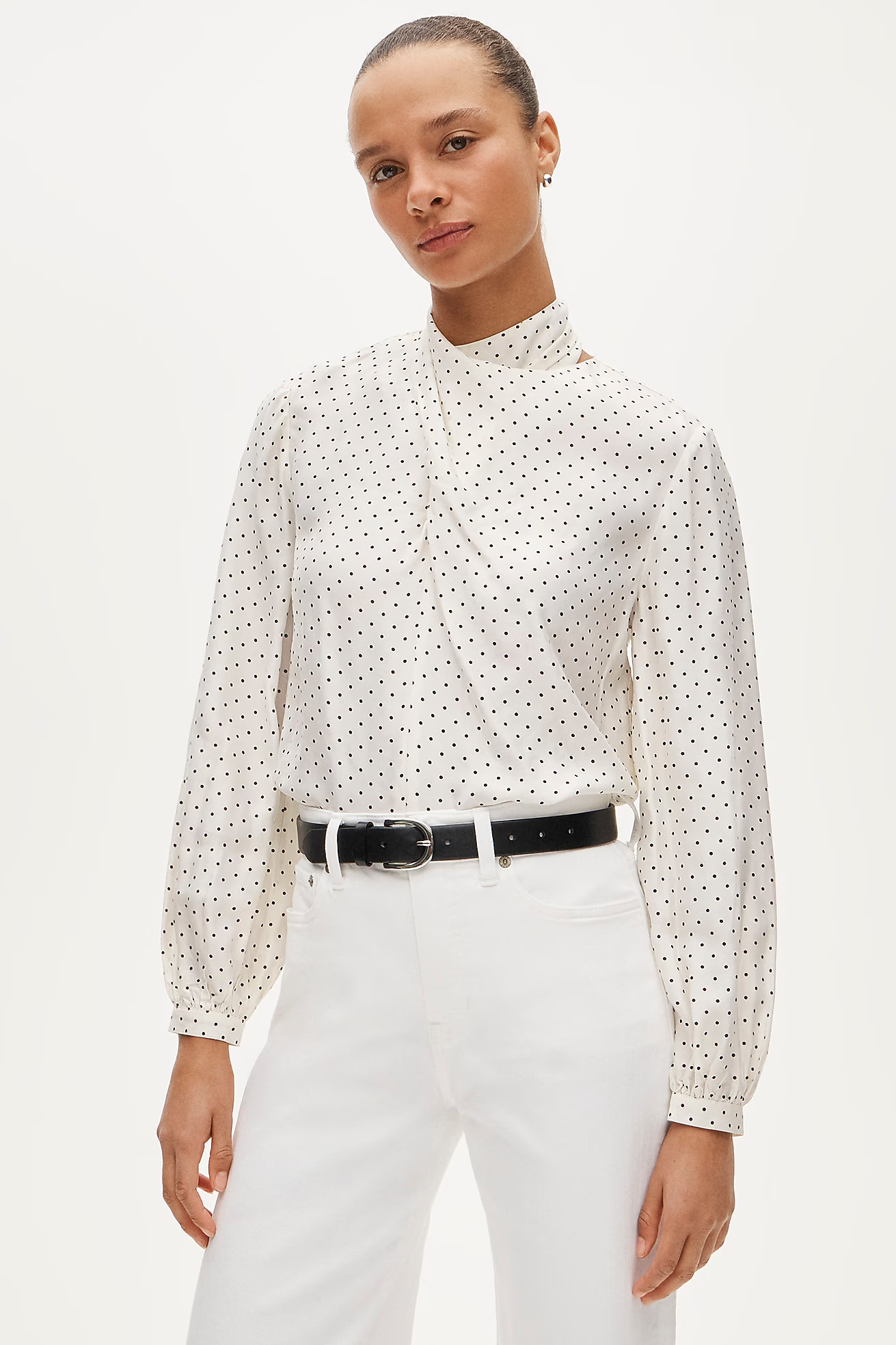 J.Crew, Scarf-Neck Shirt