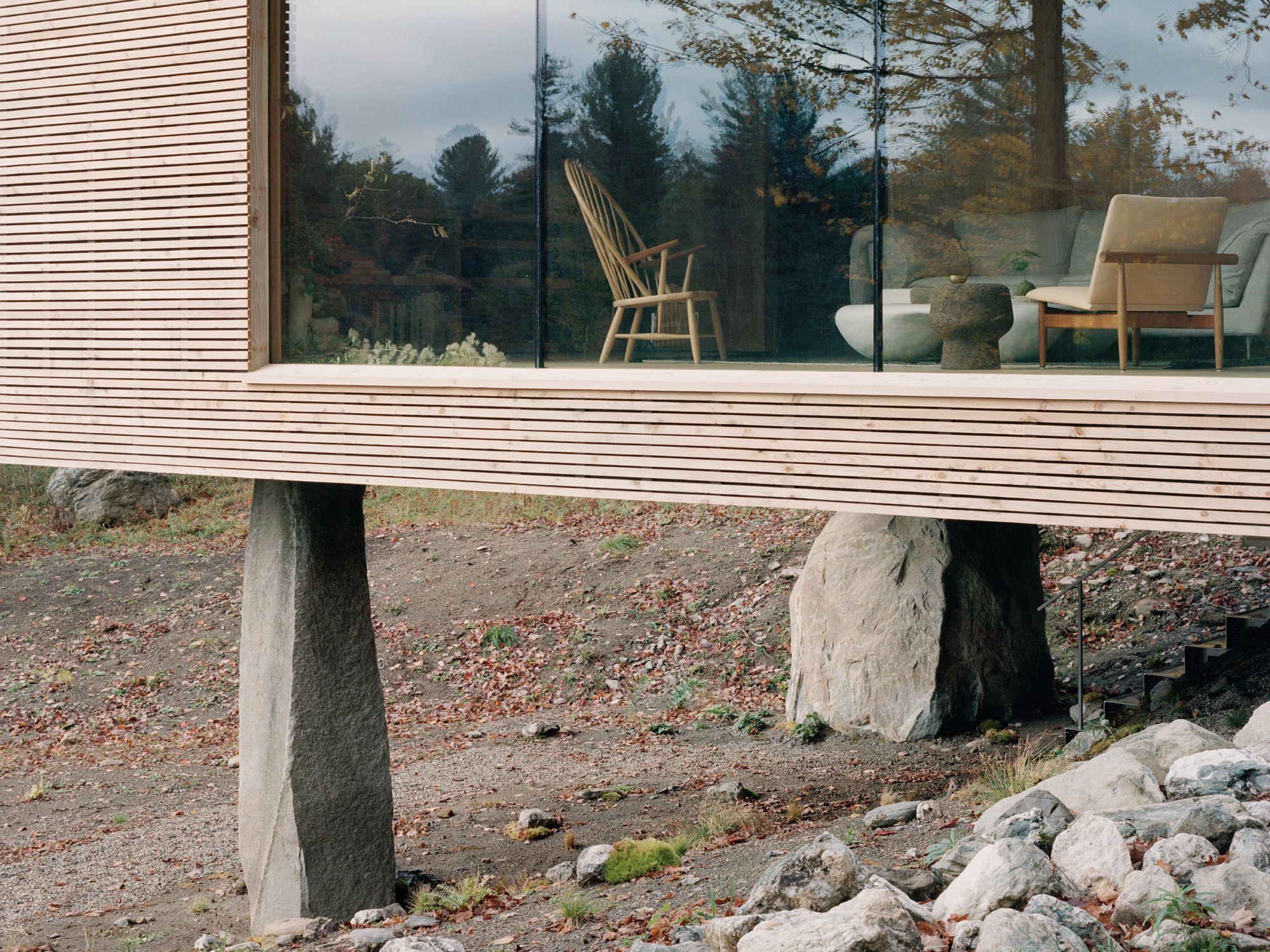 Tour this upstate New York retreat propped on a boulder | Wallpaper*