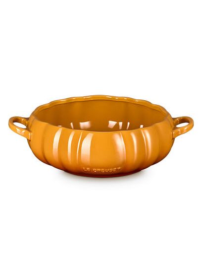Le Creuset, Stoneware Pumpkin Serving Bowl, 3L, Persimmon