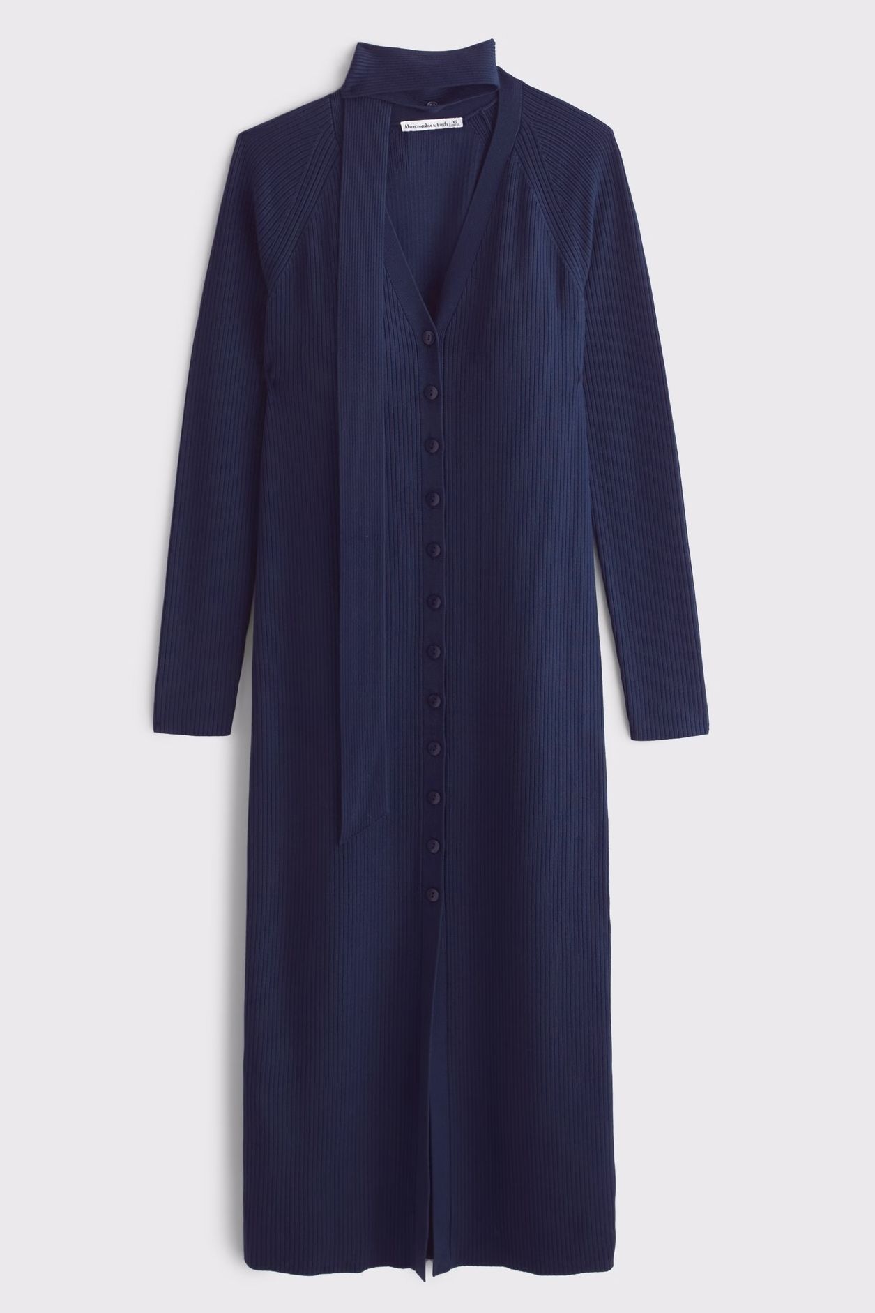 Abercrombie &amp;amp; Fitch Scarf Duster Midi Sweater Dress