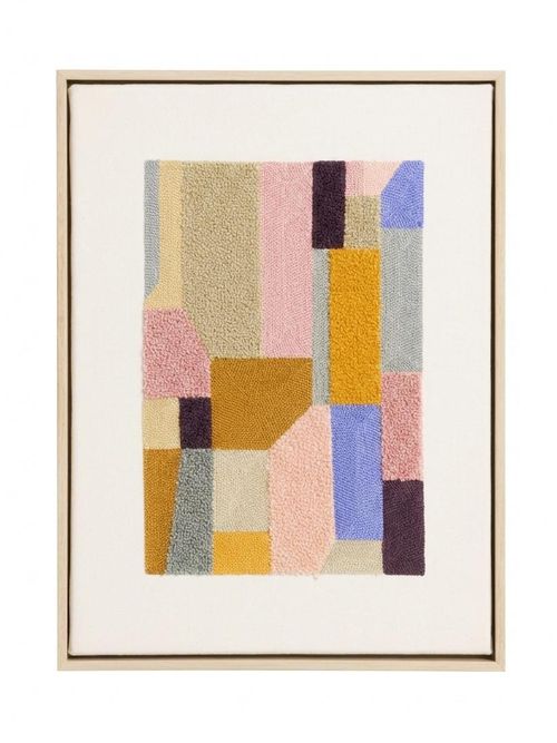 Made.com | Multi Tonal Alonzo Embroidered Wall Art