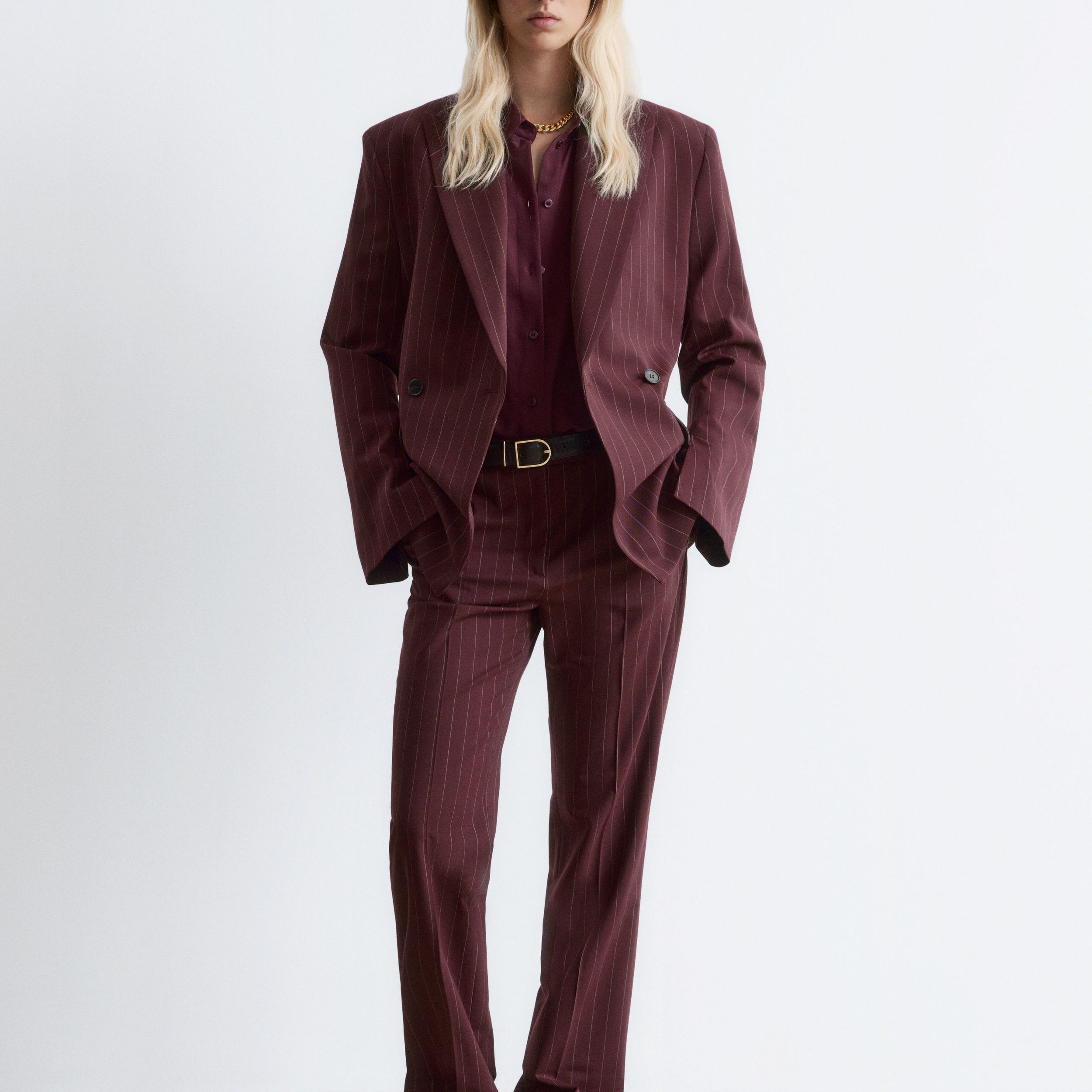 Double-Breasted Wool Blazer