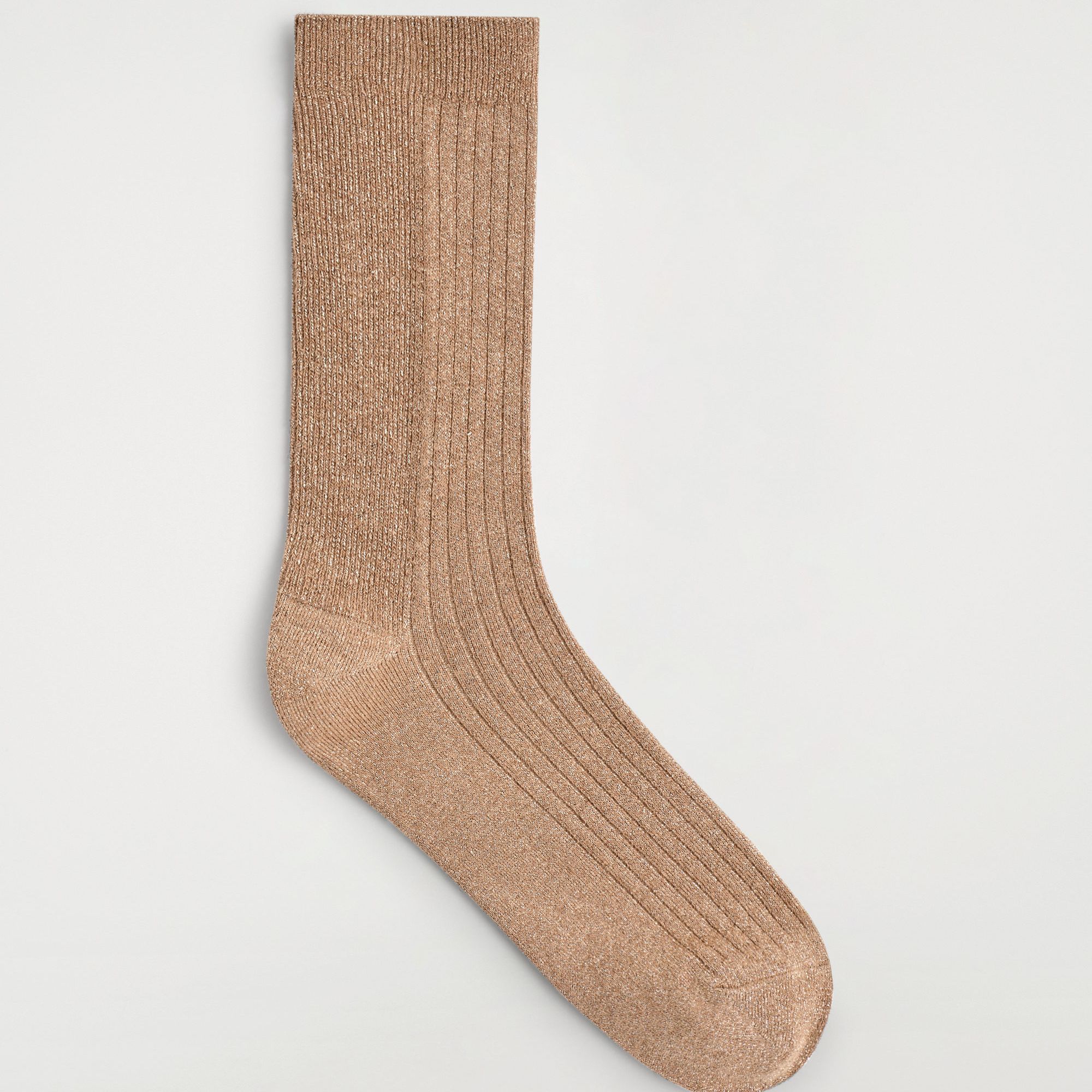 Ribbed Lurex Socks