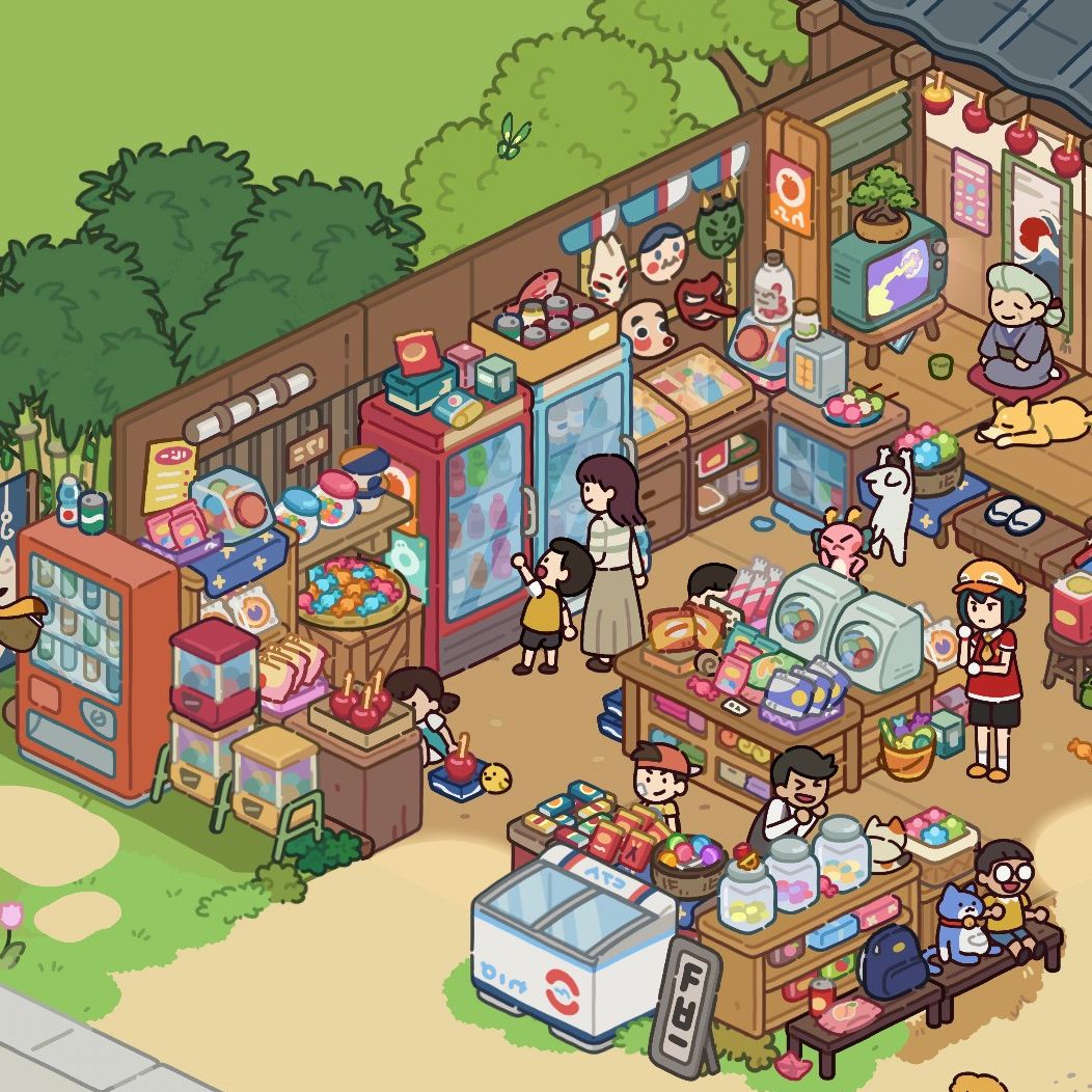 Lost and Found Co - a colorful hidden object scene at a candy market