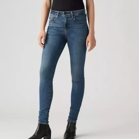Levi's blue skinny jeans