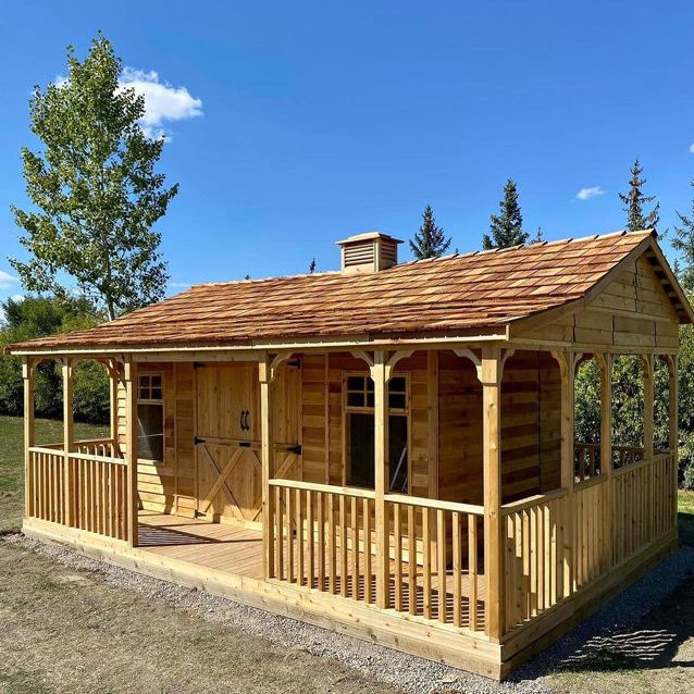 Cedarshed Farmhouse Western Red Cedar Wood Storage Shed | Wayfair