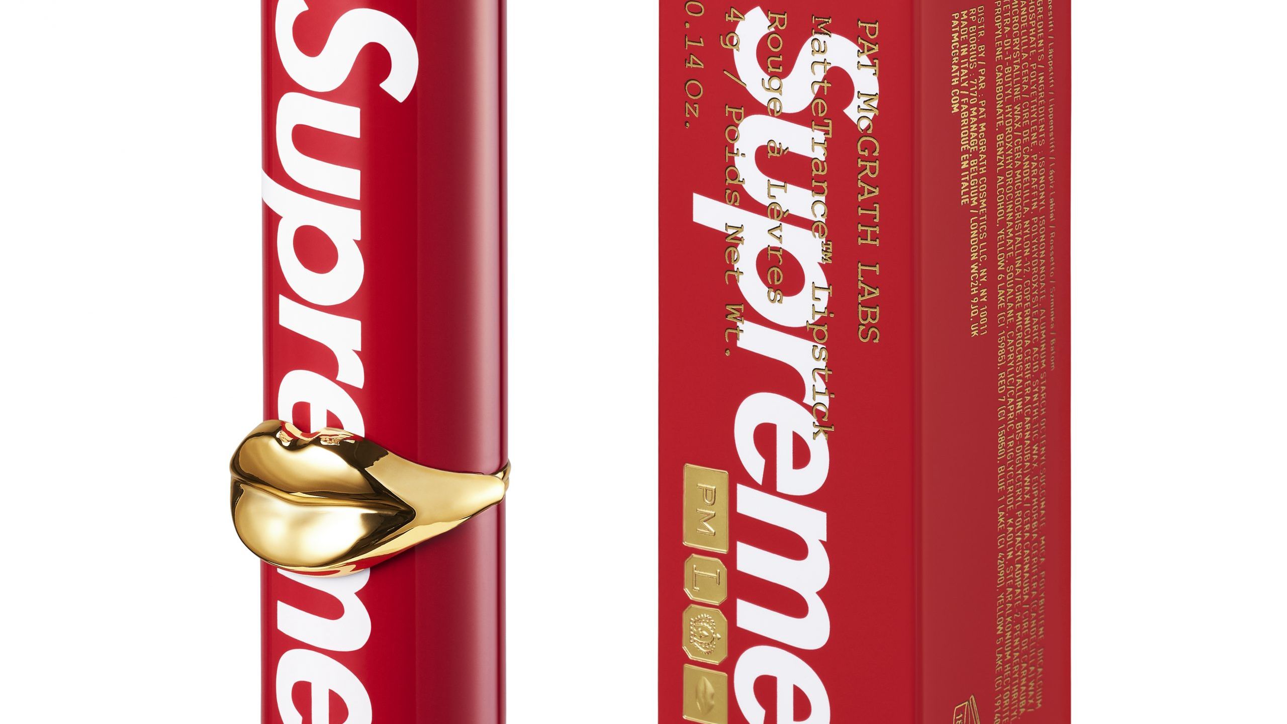 Pat McGrath x Supreme Launches First Ever Lipstick Today | Marie
