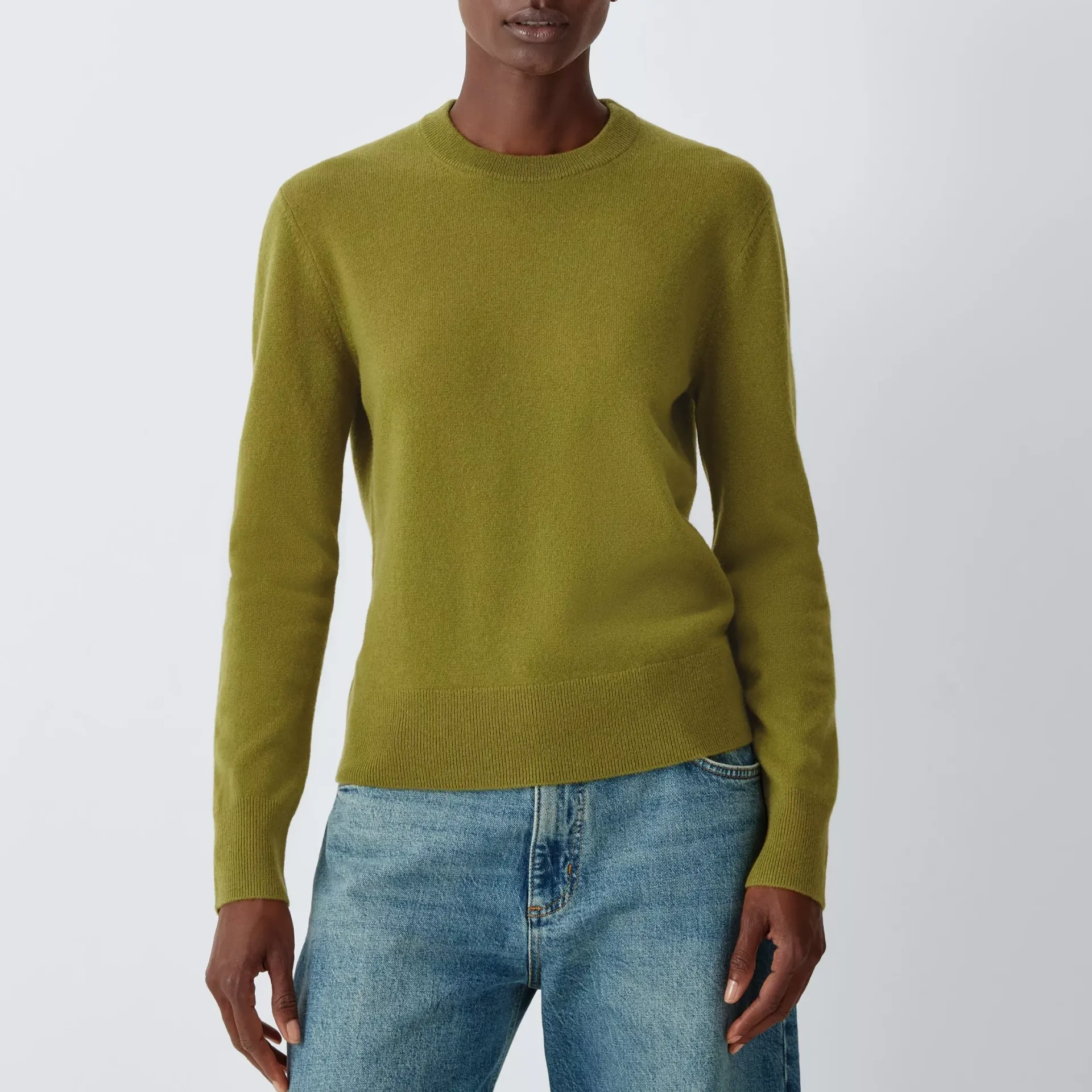 John Lewis Cashmere Crew Neck Jumper, Black