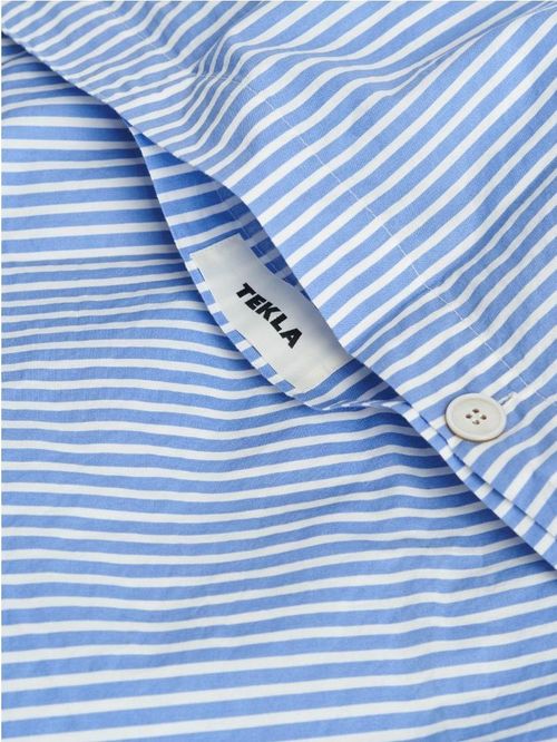 Tekla Fabrics Percale Duvet Cover &ndash; Oxford Stripes