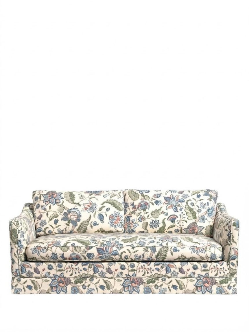 John Lewis X Sanderson Islington Newnham Courtney Medium 2 Seater Sofa, Indigo/olive