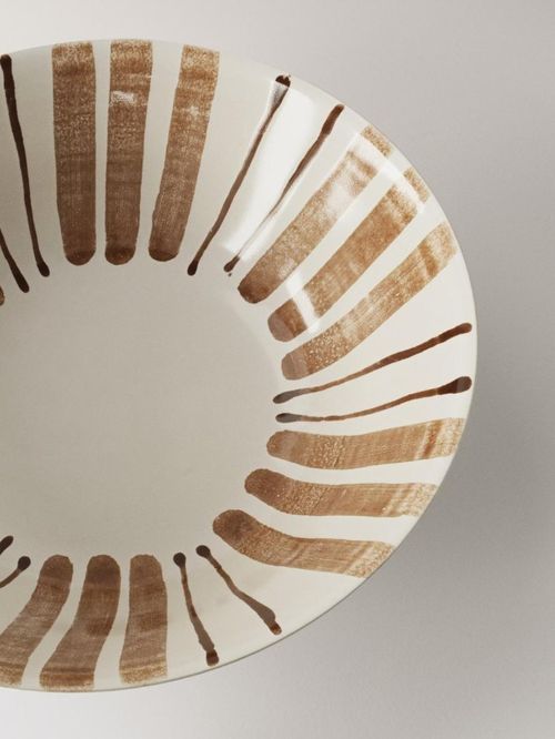 Painted Stoneware Bowl 