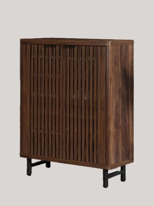 Shoe Storage Cabinet With 2 Shutter Doors 