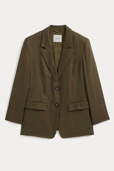 Everlane , The Oversized Blazer in Stretch Linen