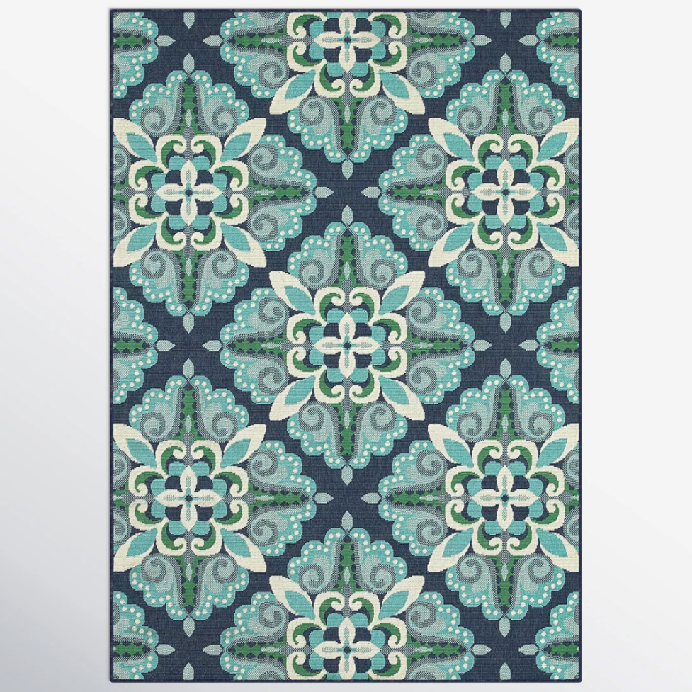 Deltana Floral Indoor/Outdoor Rug