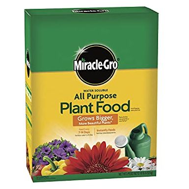 Miracle-Gro Water Soluble All Purpose Plant Food - Fertilizer for All Indoor or Outdoor Plants Including Roses, Flowers, Vegetables, Houseplants, Trees, and Shrubs, 10 Lbs.