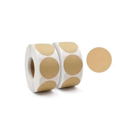 Round Kraft Label Stickers