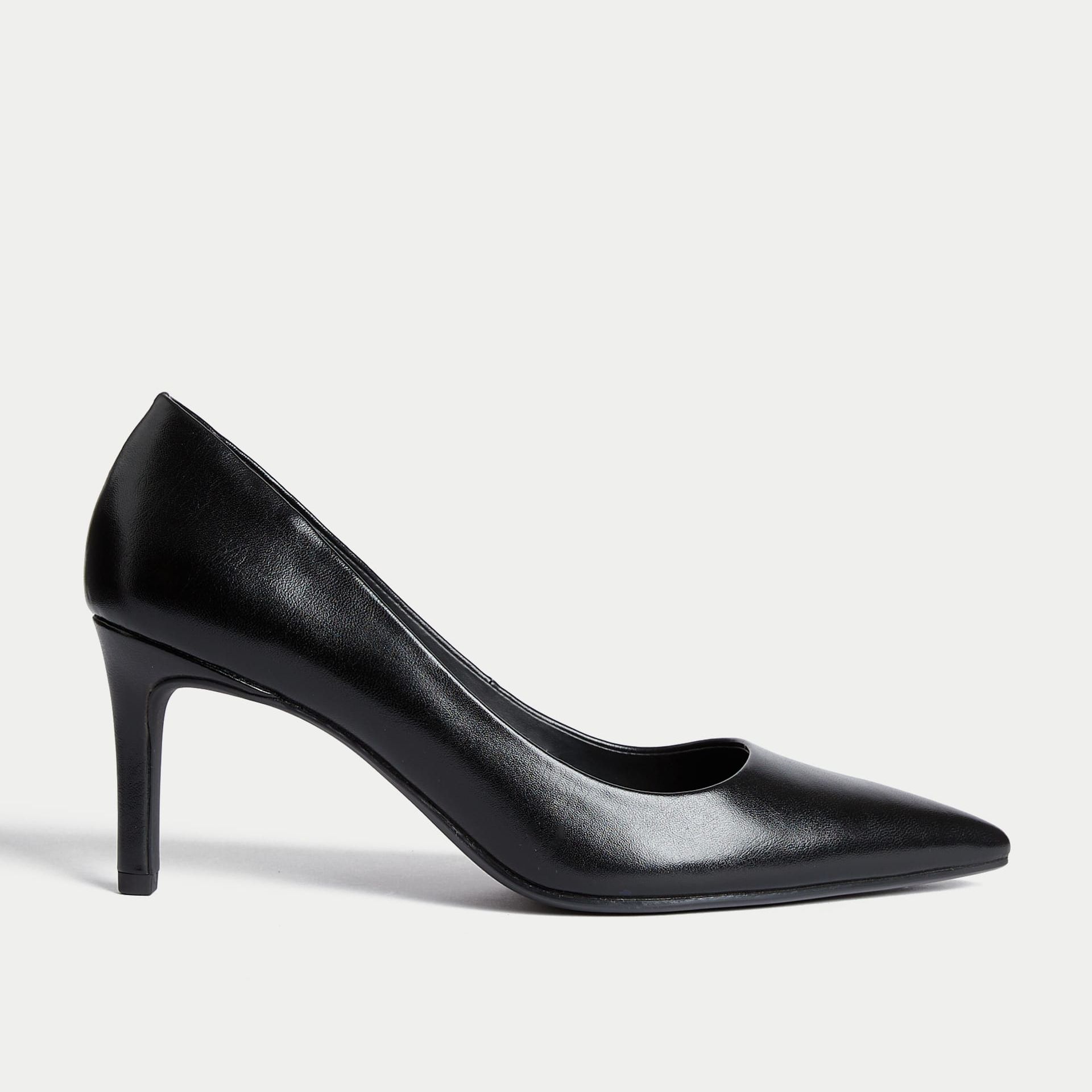 Mid Heel Pointed Court Shoes