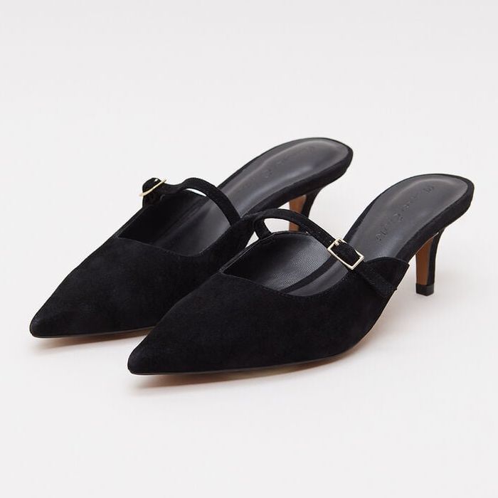 Suede Mary Jane Mule