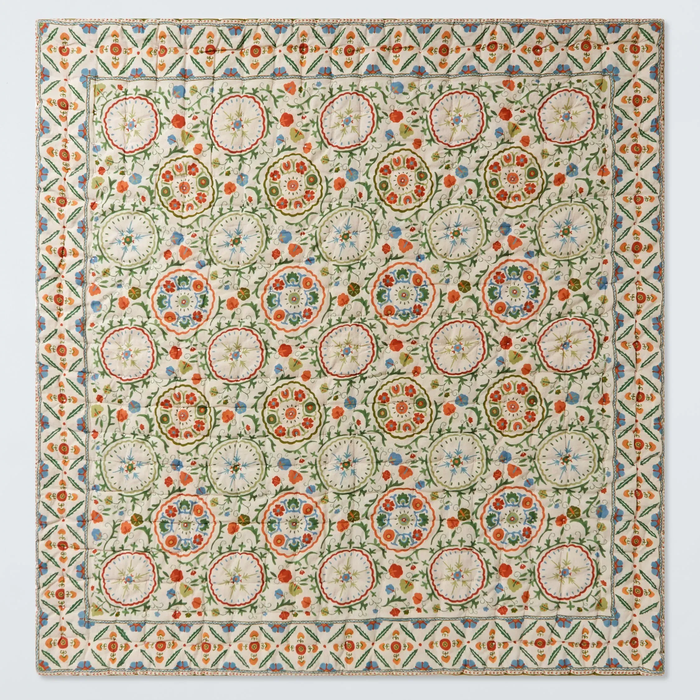 John Lewis Keya Suzani Quilt, Multi