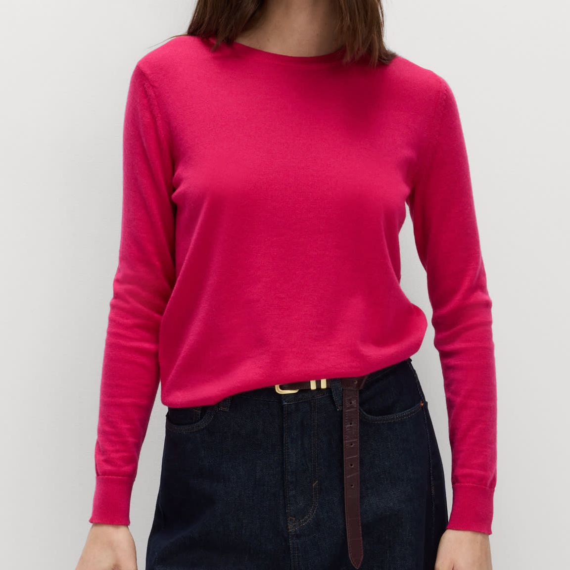 Pure Merino Wool Crew Neck Jumper