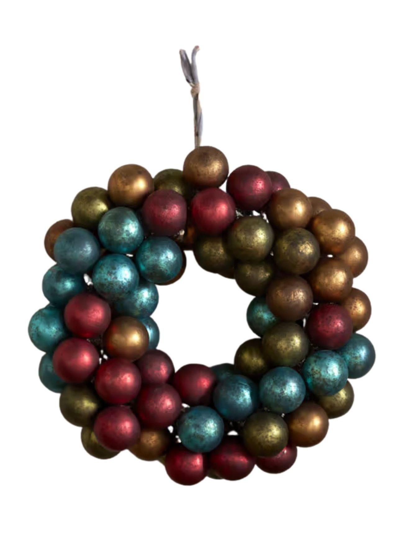 nkuku, Mini Oko Bauble Wreath in Mixed Matt