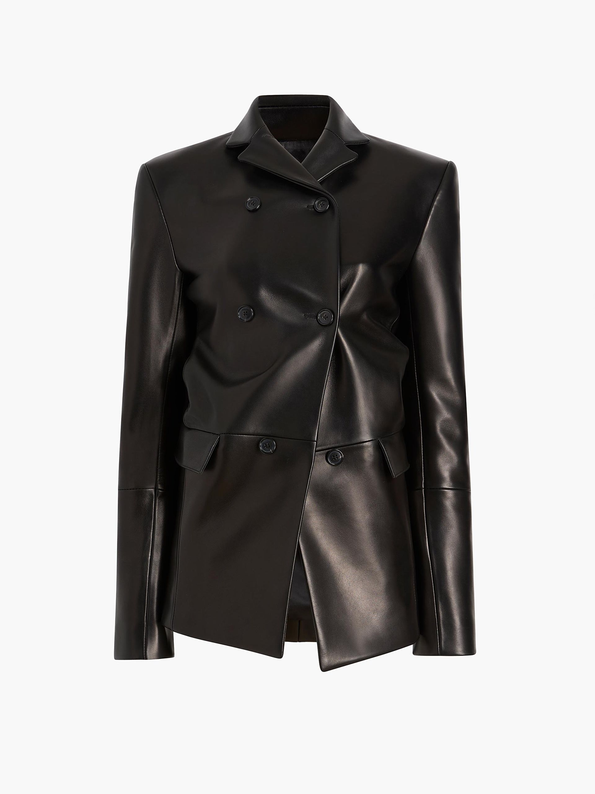Rolo Jacket in Black Leather - 0 / Black / 100%lamb