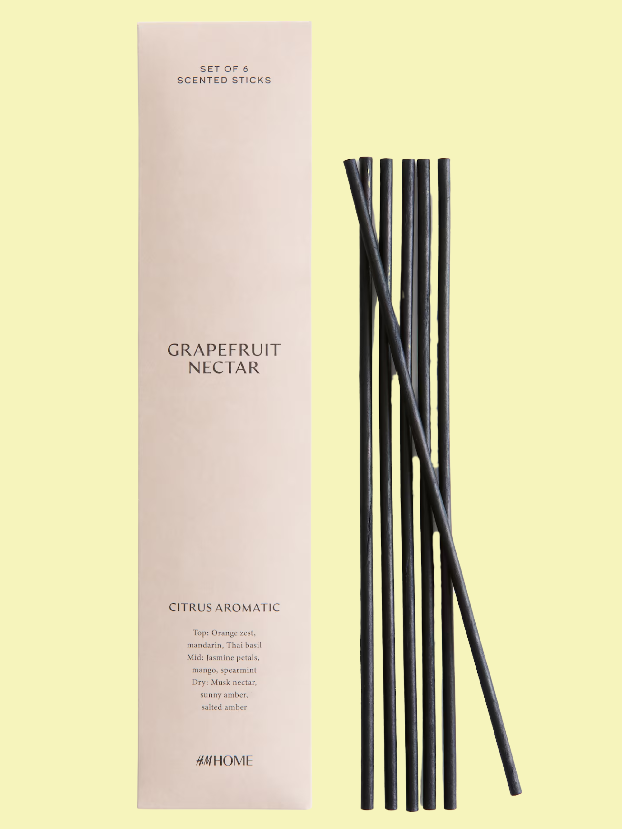 A pack of grapefruit nectar scented reeds from H&amp;amp;M