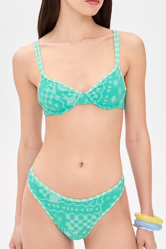 Camilla Bikini Top - Aqua Haze