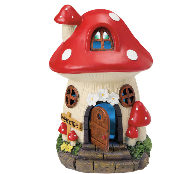 Mushroom Solar Fairy House