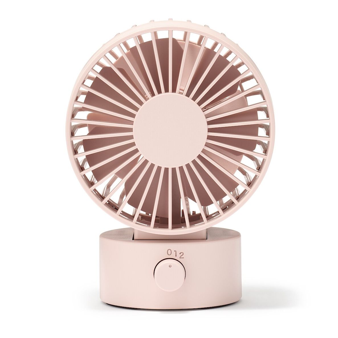 pink low noise usb desk fan