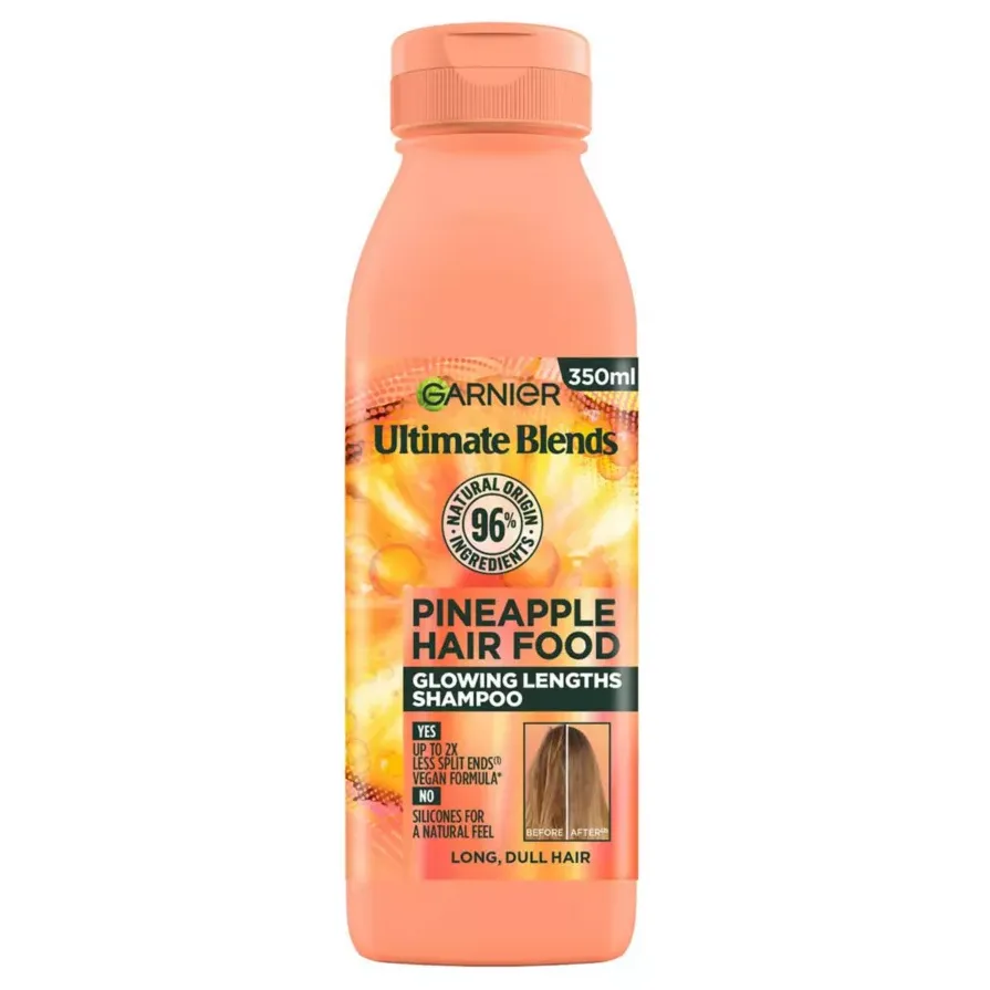 Garnier Ultimate Blends Glowing Lengths Pineapple &amp;amp; Amla Hair Food Shampoo for Long Dull Hair 350ml