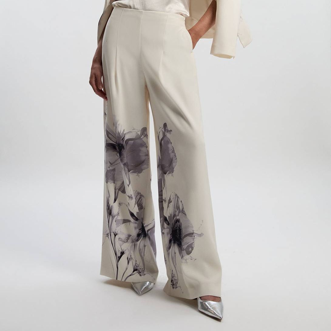 Karen Millen Multi Floral Placement Trousers
