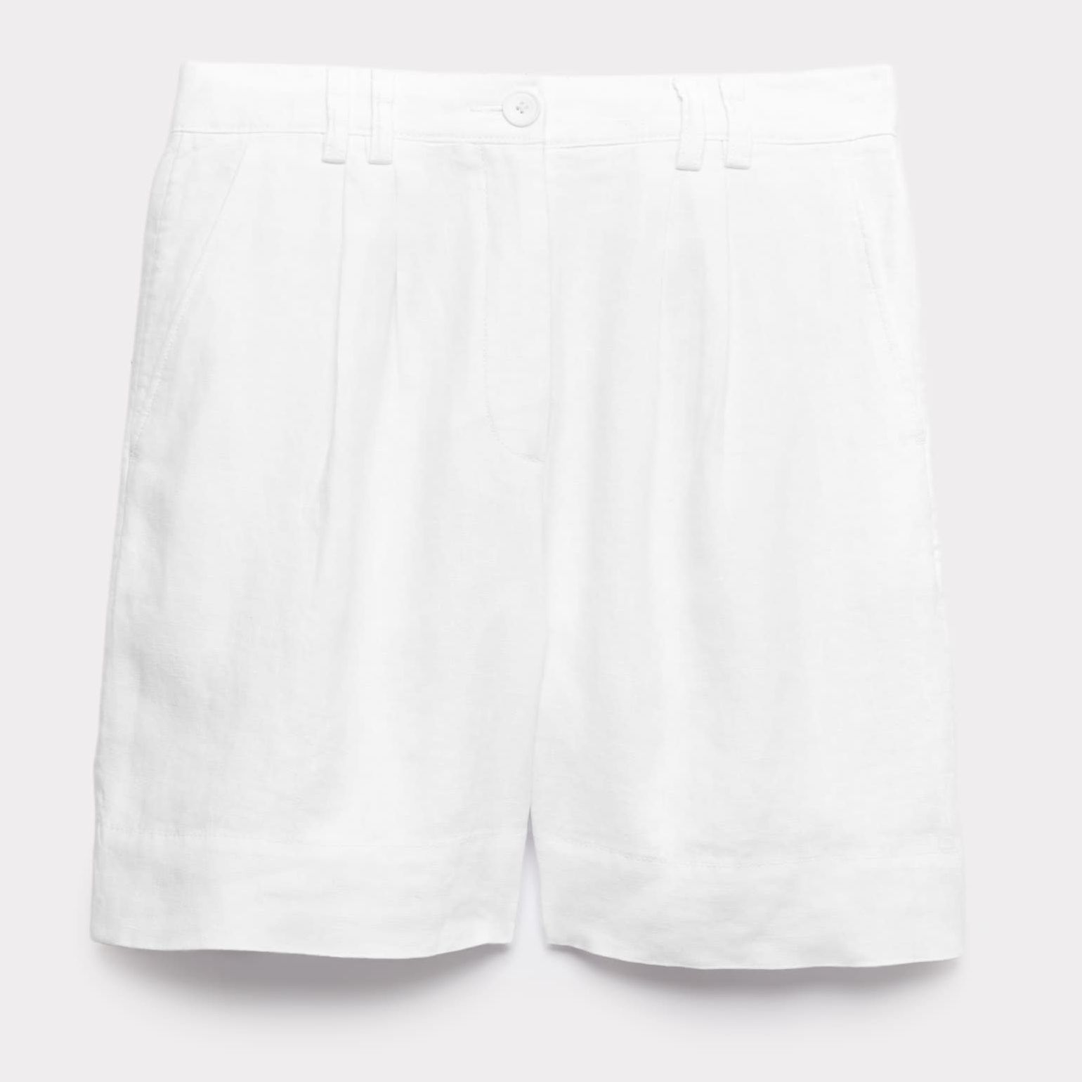 Pure Linen High Waisted Shorts