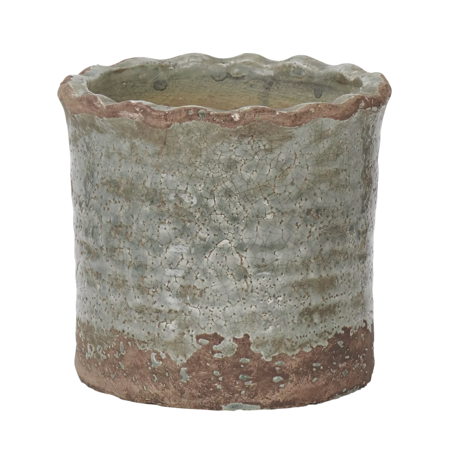 Neptune Broseley Small Indoor/outdoor Plant Pot, 18cm, Moss