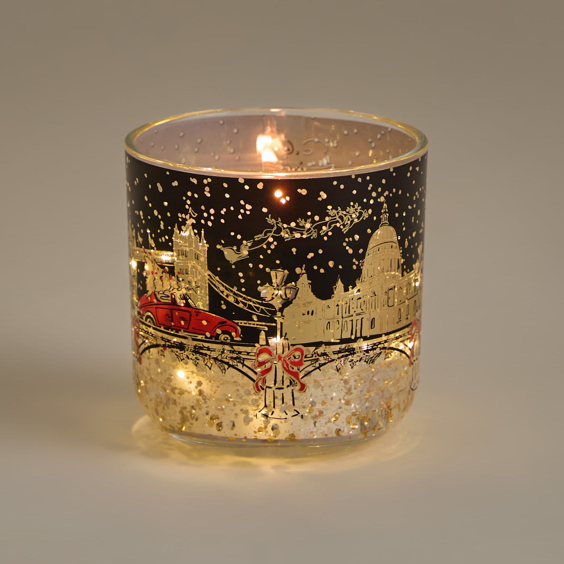 Mandarin Clove &amp;amp; Cinnamon Townhouse Light Up Candle
