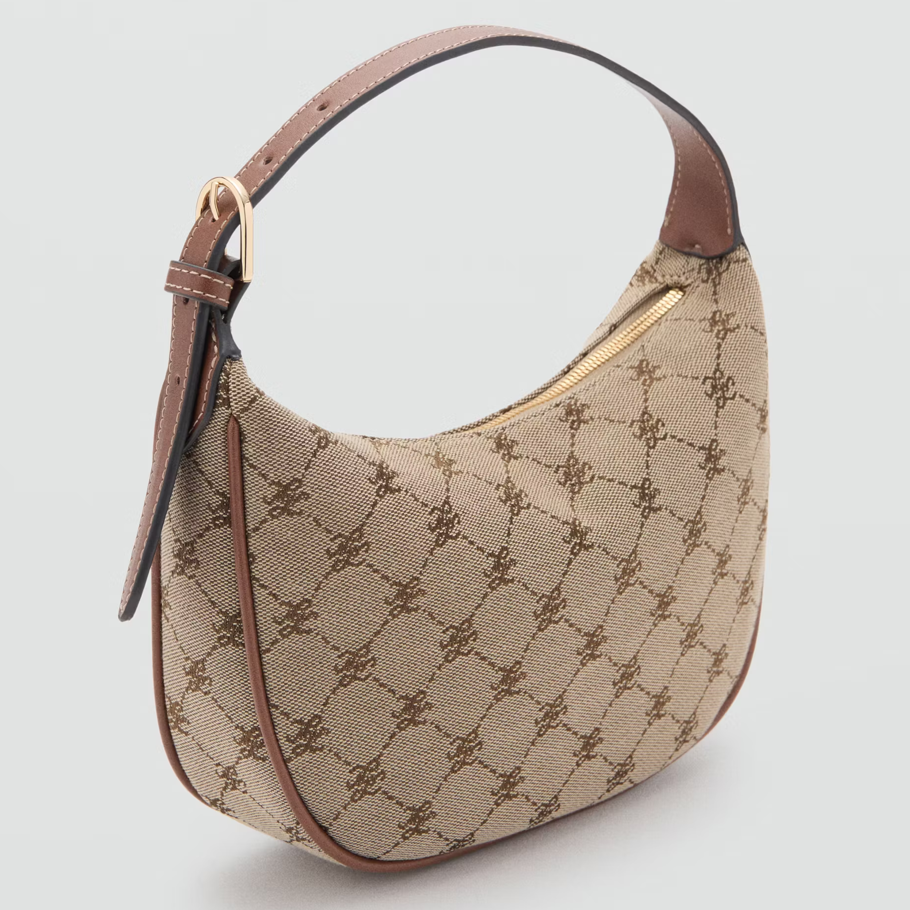 Mango, Small Jacquard Shoulder Bag