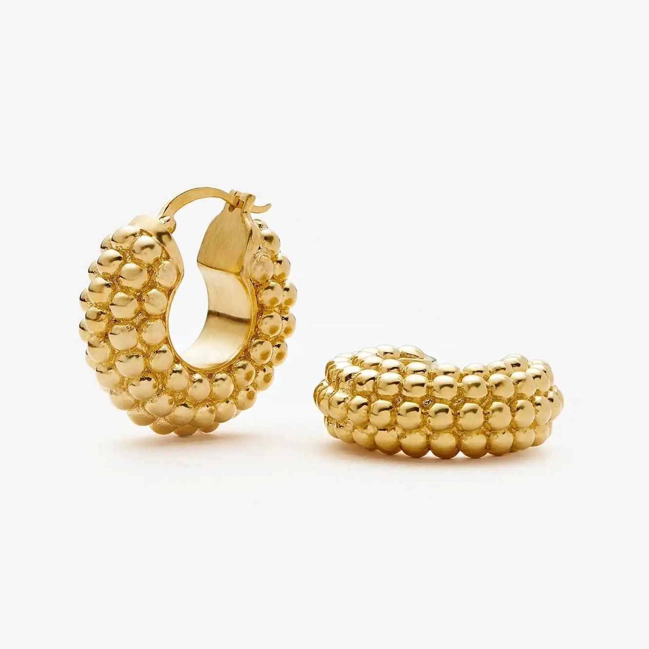 Baya Hoop Earrings | 18ct Gold Plated - 18ct Gold Plated