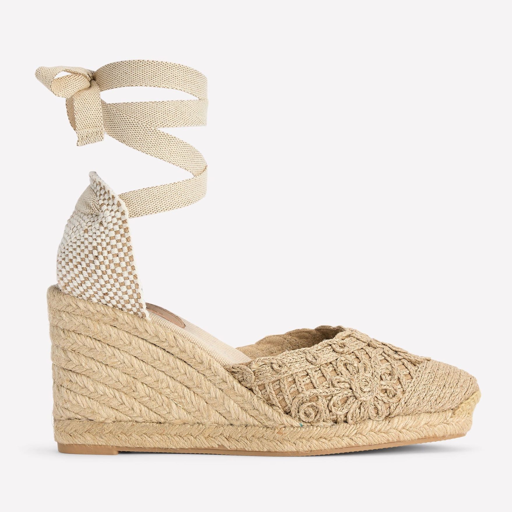 Cassie High Wedge Espadrille-Natural