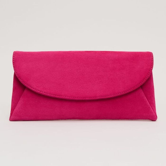 Suede Clutch Bag