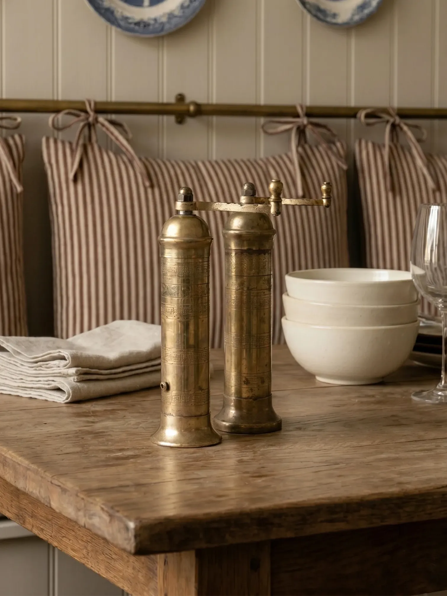 hudson home, Brass Salt &amp;amp; Pepper Mill Set