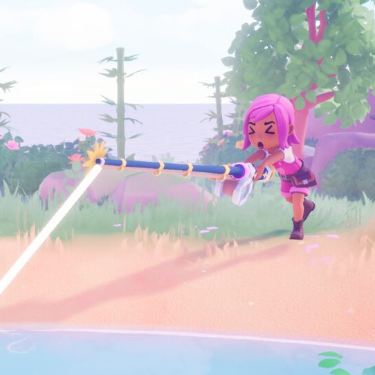 Player character casting a line in Collector's Cove