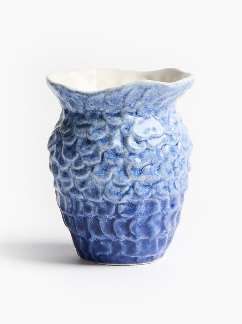 Small sea-inspired stoneware vase