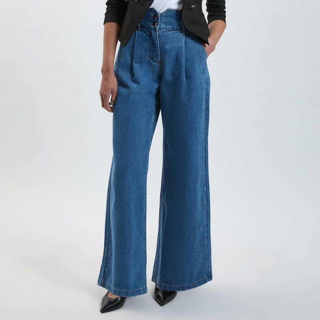 Karen Millen Blue Denim Trousers